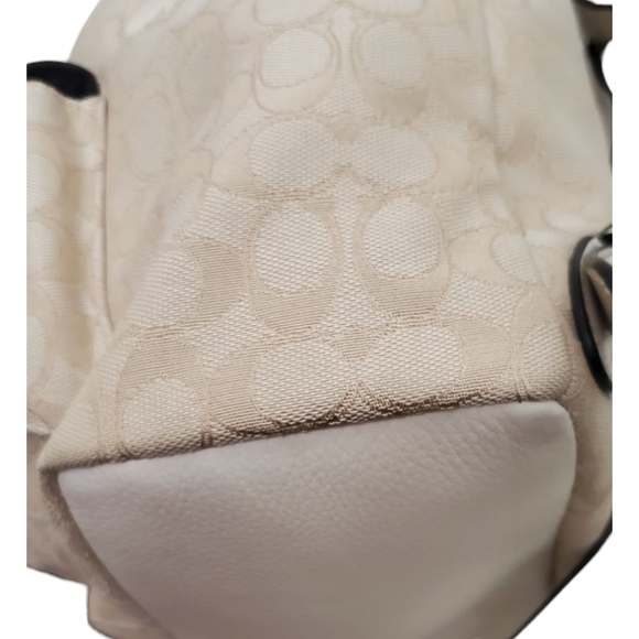 COACH F30275 Outline Signature Billie Khaki Chalk Jacquard Backpack - Picture 4 of 14